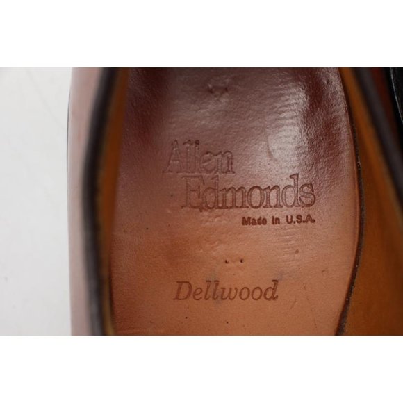 Allen Edmonds Dellwood Oxfords Men\'s 11.5 A Narrow Brown Leather Lace up Casual main image 8